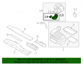 Conductă de aer pentru turbină VW Golf GTI 22-26 2.0T