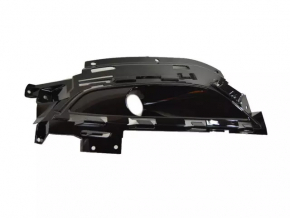 Решетка бампера левая Chrysler 200 15-17 под птф, без хрома, надлом крепл