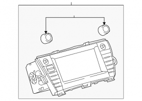 Монитор, дисплей Toyota Prius V 12-15 дорест, JBL, царапины