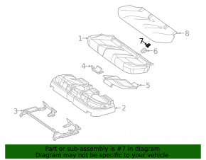 Заглушка Isofix заднего ряда 2 ряд Mercedes W167 GLE 350 450 20-23 бежевая
