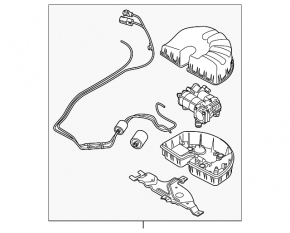 Компрессор пневмоподвески Land Rover Range Rover 13-18 дорест