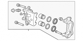 Etrier fata dreapta Mazda CX-9 16-