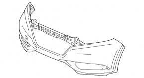Бампер передний голый Honda HR-V 16-18