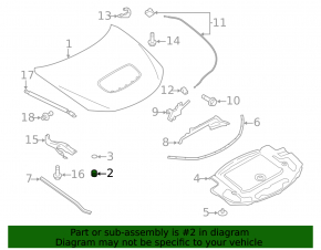 Отбойник капота левый Subaru Impreza WRX GH 08-14