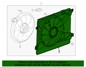 Difuzorul capacului radiatorului gol Chevrolet Trax 15-21 LUV