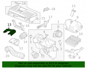 Уплотнитель капота на воздухоприемник Honda CRV 17-22 2.0 2.4, hybrid