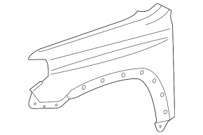 Aripă față dreapta Toyota 4Runner 14-24