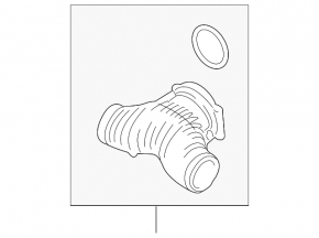 Патрубок тройник Y Porsche Cayenne 958 11-17 4.8 Turbo