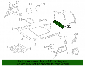 Накладка проема багажника Mercedes W164 ML