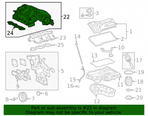 Colector de admisie pentru Lexus RX350 16-22