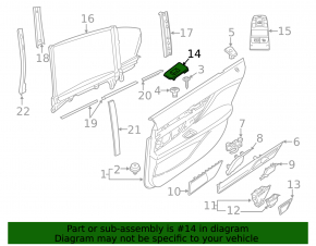 Control geam electric spate stânga pentru BMW 7 G11 G12 16-22 negru cu 3 butoane suplimentare