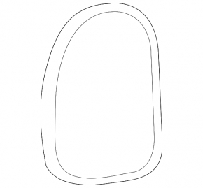 Обрамление фонаря левое Mini Cooper Countryman R60 10-16 хром