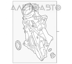 Передняя крышка двигателя Mercedes GLC 300 16-19