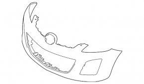 Бампер передний голый Mazda CX-7 10-12