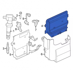 Блок ECU компьютер двигателя Ford Maverick 22-26 hybrid, plug-In