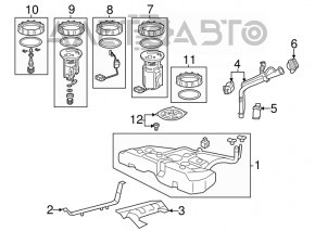 Топливный бак Honda Accord 13-17