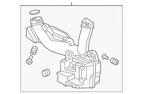 Воздуховод Acura ILX 13-15 без мусоросборника