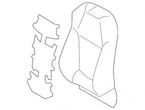 Scaun pasager Toyota Rav4 19-25 fără airbag, mecanic, din material textil, gri combinat