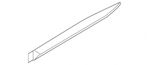 Ornament ușă spate dreapta jos Hyundai Ioniq 20-21 EV