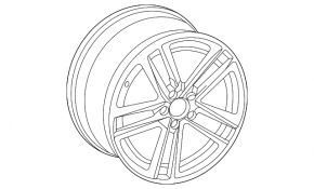 Диск колесный R18 x 8J ET40 Audi A4 B9 20-25 45S стиль