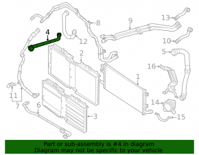 Патрубок системы охлаждения Mercedes W167 GLE 450 20-26