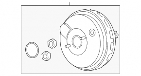 Вакуумный усилитель Ford Transit Connect MK2 13-18
