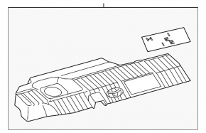 Накладка двигателя Toyota Prius V 12-17