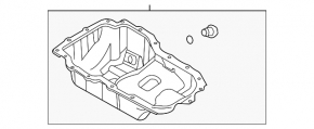 Baie ulei Kia K5 21-25 1.6T