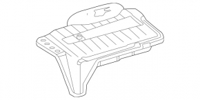 Capac carcasa bateriei Mercedes GLA 14-20