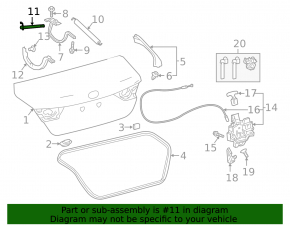 Amortizor capotă portbagaj dreapta Toyota Camry v70 18-19, fabricație Japonia
