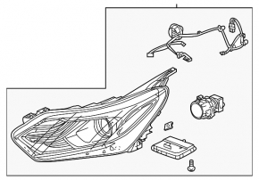 Фара передняя левая Chevrolet Equinox 18-21 LED