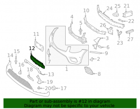 Ornamente bară față Mercedes GLC 300/350e 16-19, cromate