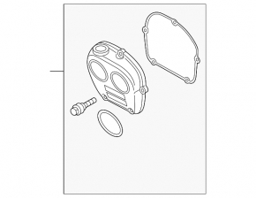 Передняя крышка ГБЦ Audi A3 8V 15-20 1.8Т