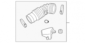 Воздуховод на коллектор правый Infiniti G35 4d 06-08