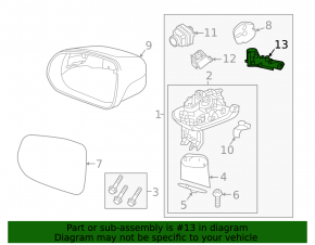Semnalizator oglinda stanga Volvo XC40 19-25