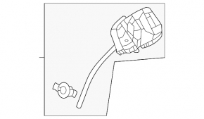 Корпус лючка бензобака Honda Civic XI FE/FL 22-26