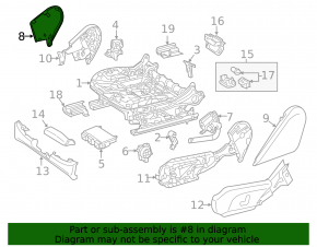 Ornamente scaun pasager stânga pentru Mercedes GLC 16-22, negru, 2 bucăți, zgârieturi