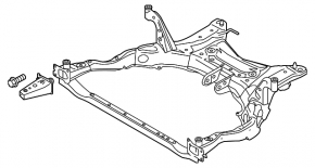 Подрамник передний Mazda CX-5 17-25 без клыков, ржавый