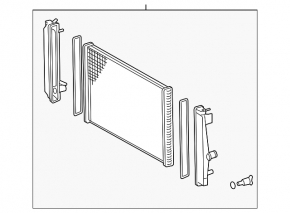 Radiator de răcire apă Toyota Rav4 13-16 nou TYC Taiwan
