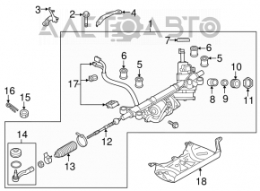 Рулевой наконечник левый Subaru Outback 15-19