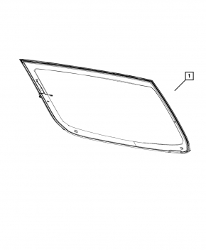 Стекло заднее Chrysler 200 15-17