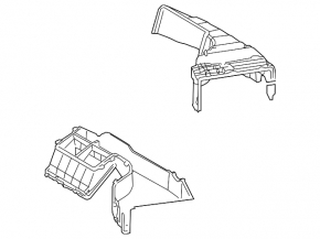 Корпус печки голый Audi Q7 4L 10-15