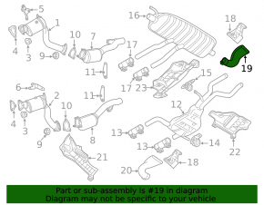 Насадка глушителя правая Audi Q7 4L 10-12