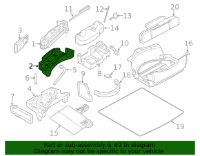 Пенопласт под инструмент левый Porsche Cayenne 958 11-14