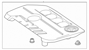 Накладка двигателя Mercedes H247 GLA 24-26 M260