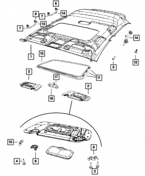 Ручка потолка передняя Jeep Patriot 11-17