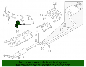 Кронштейн приемной трубы Kia K5 21-24 AWD 1.6T