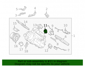 Motor de acționare pentru sistemul de ventilație al încălzirii la Lexus LX570 08-15