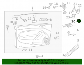 Управление зеркалами переднее левое VW Beetle 12-19