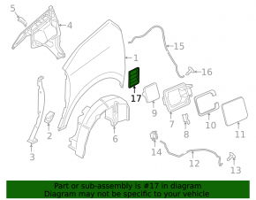 Placă de ventilație stânga BMW i3 14-21